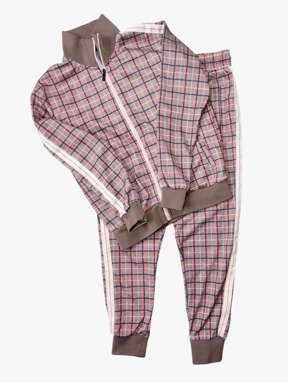 Jian Wang Track Suit Jacket Jogging Active Pants Matching Set Men's Size SMALL